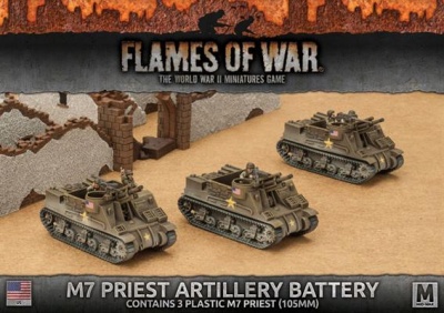 M7 Priest Armored Artillery Battery (3x Plastic)